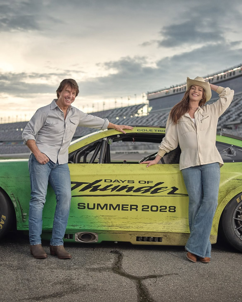 Days of Thunder. Tom Cruise y Anne Hathaway.