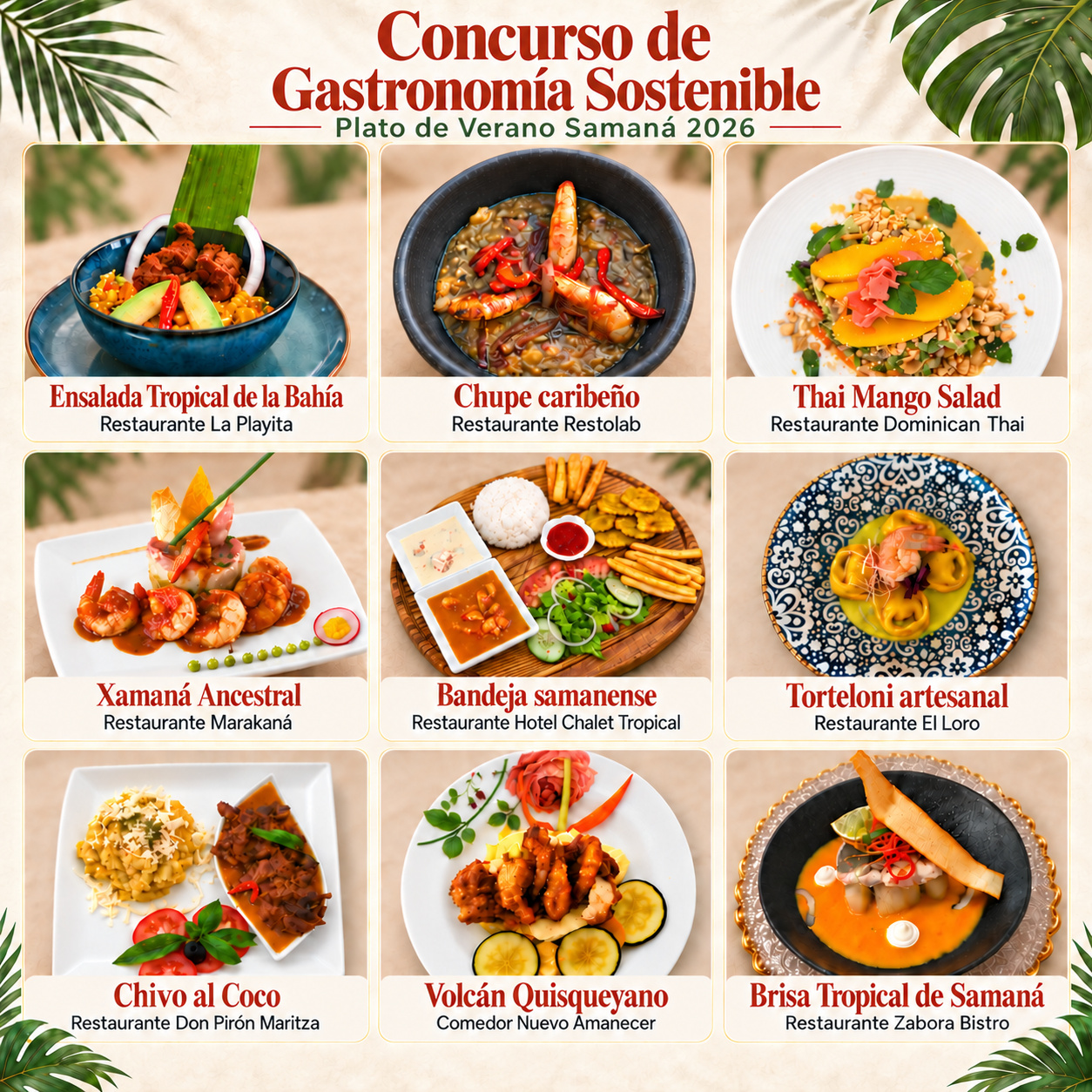 Concurso Gastronomia Sostenible Samana 2026